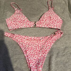 pink cheetah bikini